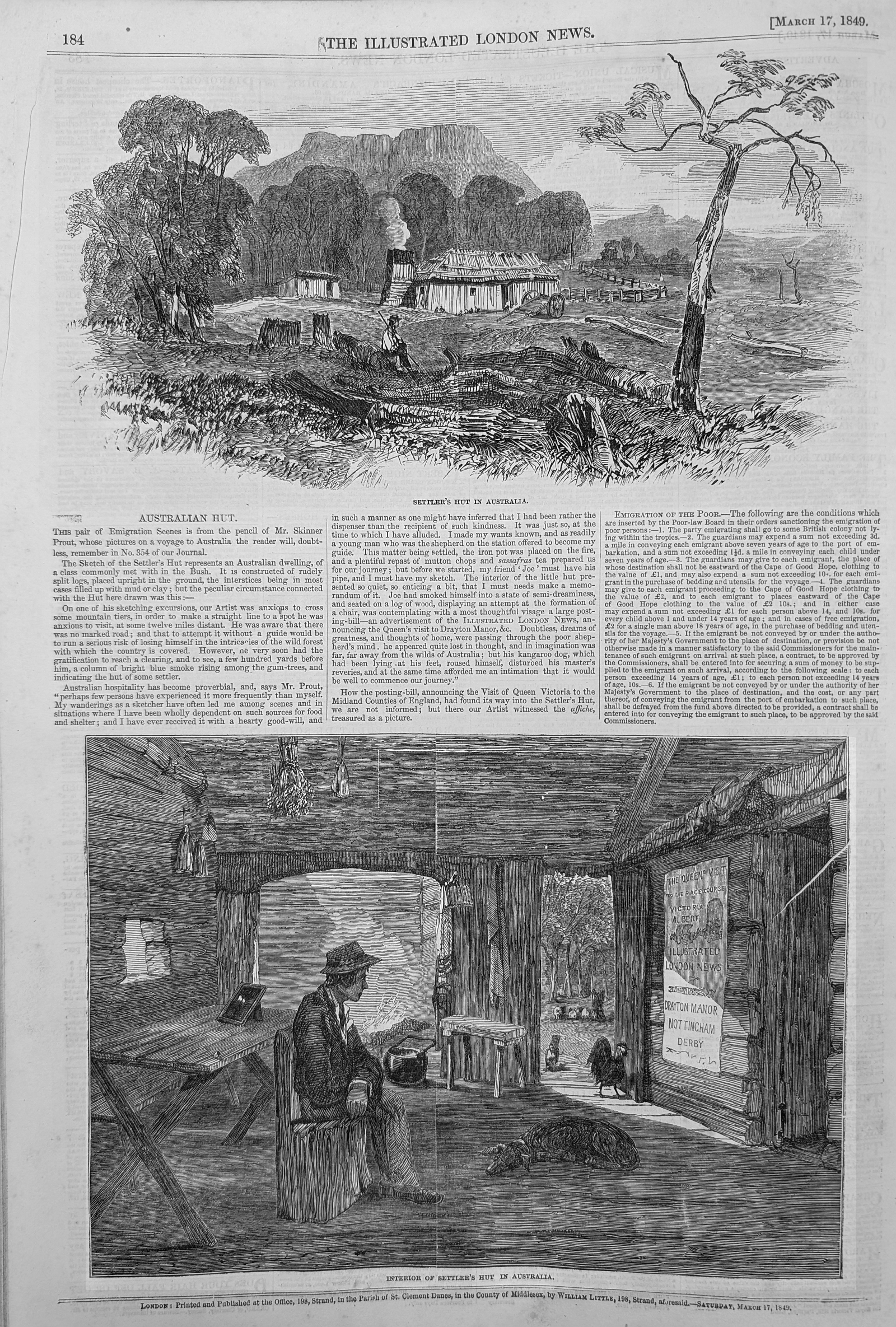Australian hut 1848
